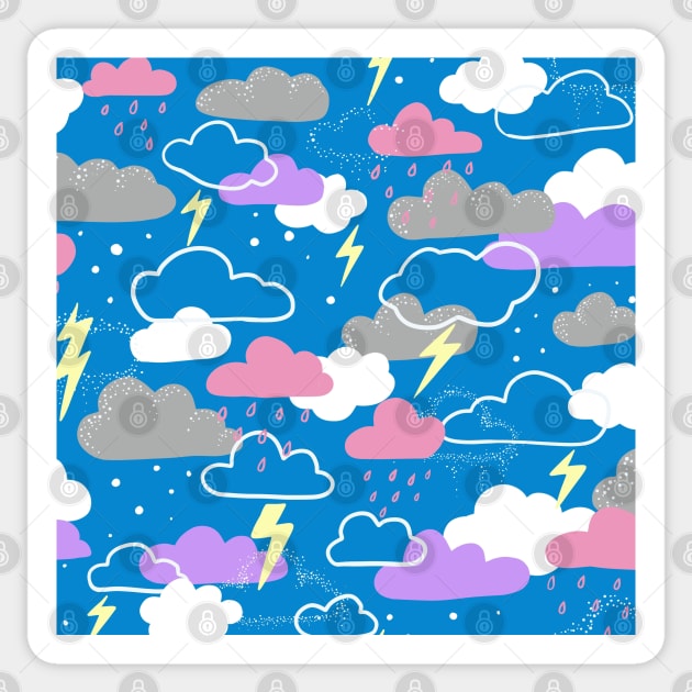 Storm Pattern Sticker by Salty Siren Studios